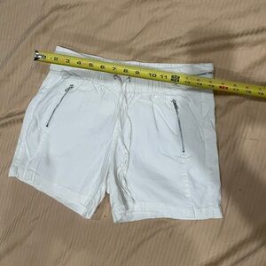 INC International Concepts White Linen Blend Shorts perfect condition